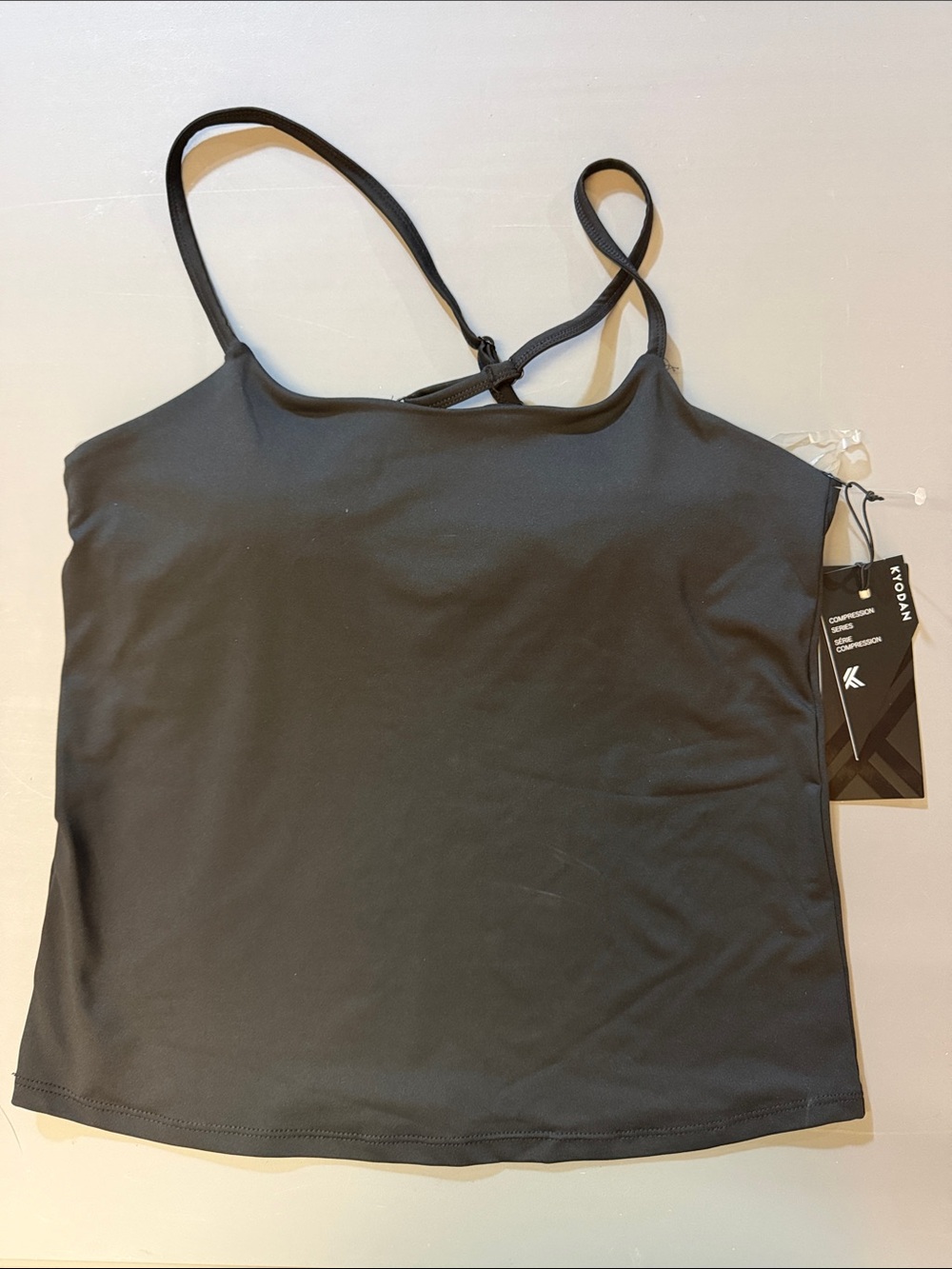 Kyodan Black Stretch Strappy Camisole
